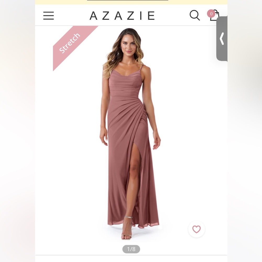 Azazie Desert Rose dress